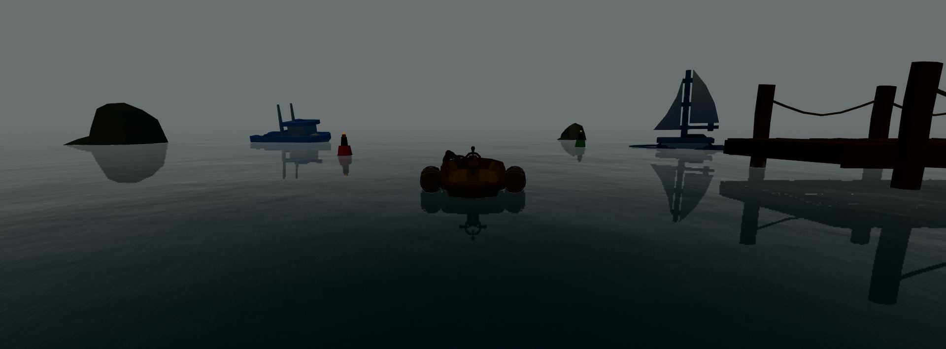 Foggy preset — low visibility horizon