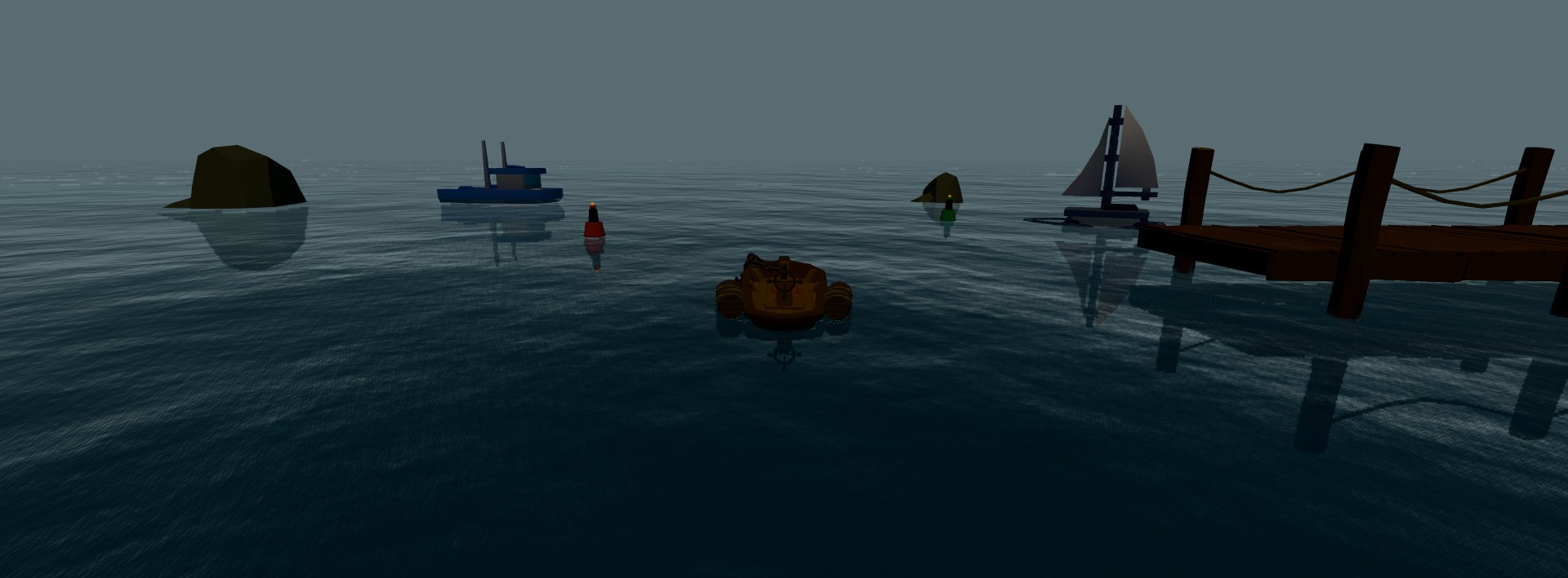Offshore preset — busy blue open ocean