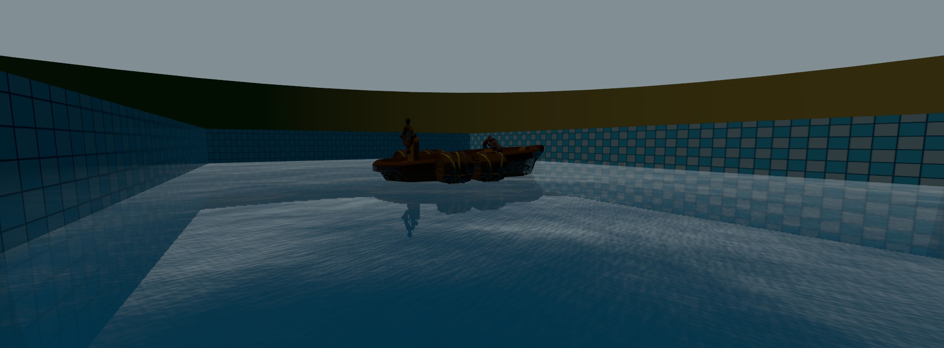 Pool preset — tiled walls bounding bright clear water